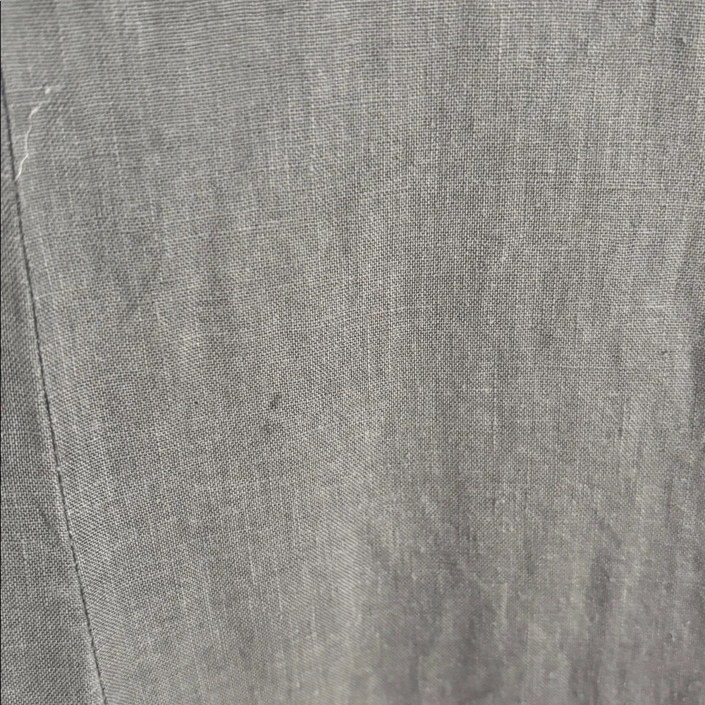ZARA Lillian Gray Linen Jumpsuit Button-Down Linen Romper Women’s Size Medium